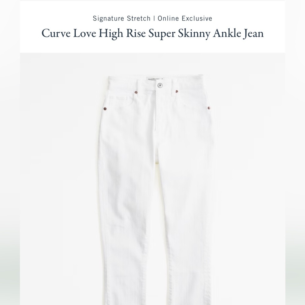 Curve Love High Rise Super Skinny Ankle Jean